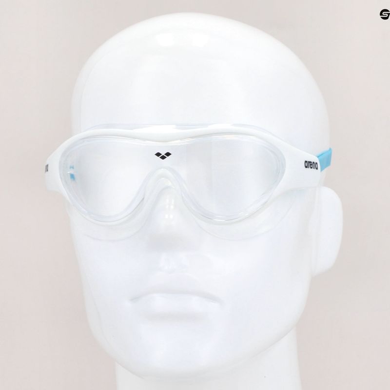 Maska do pływania dziecięca arena The One Mask clear/ white/ lightblue 7