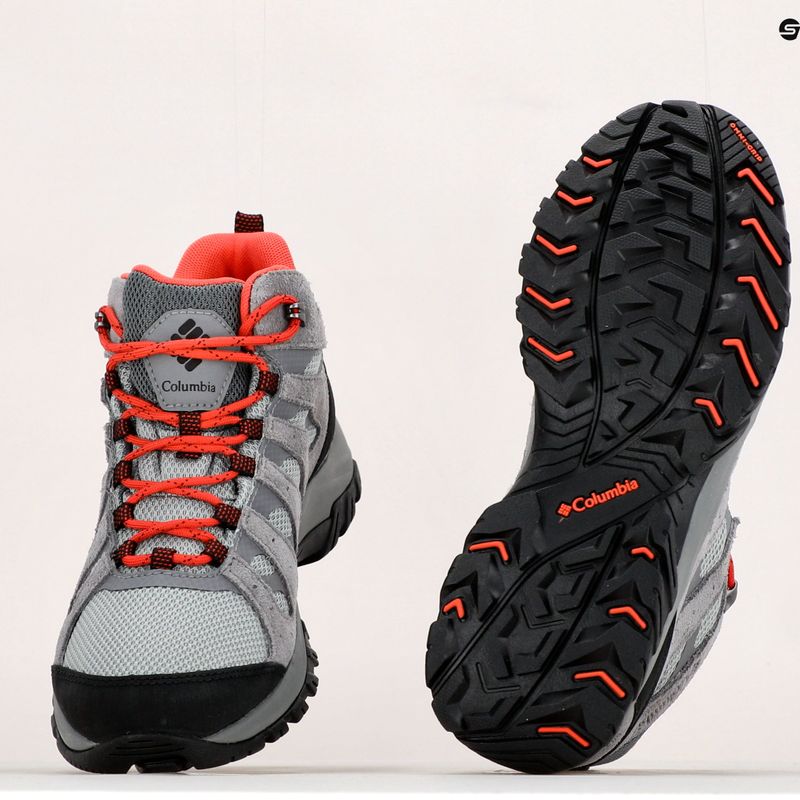 Buty trekkingowe damskie Columbia Redmond III Mid Wp steam/red coral 19