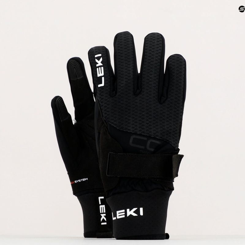 Rękawice do narciarstwa biegowego LEKI CC Thermo Shark black 8