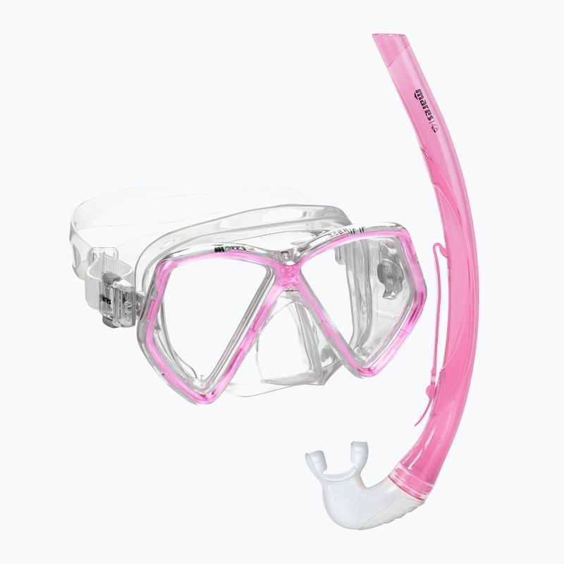 Zestaw do snorkelingu dziecięcy Mares Combo Zephir Junior pink/clear
