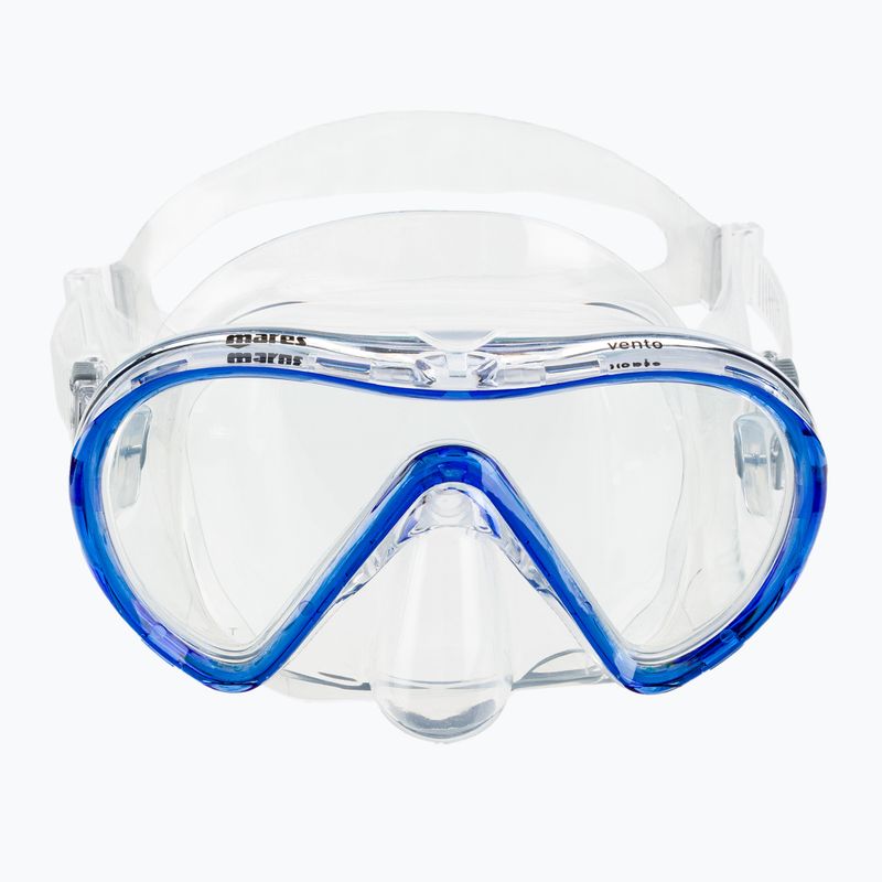 Zestaw do nurkowania Mares Vento clear/blue 3