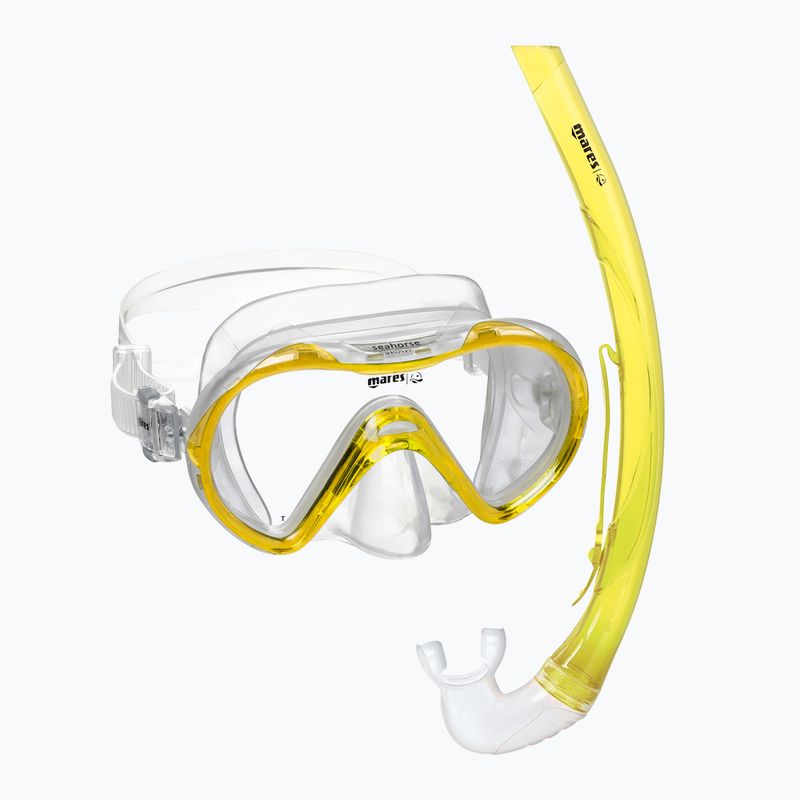 Zestaw do snorkelingu dziecięcy Mares Combo Seahorse yellow/clear