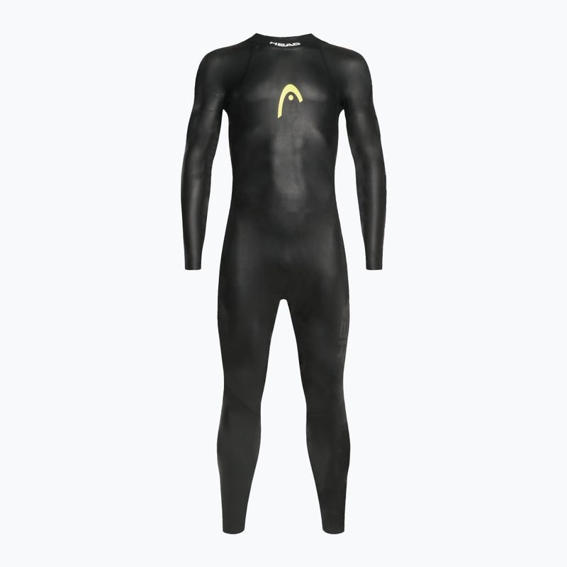 Pianka triathlonowa męska HEAD Ow Free 3.2 mm black/yellow 2