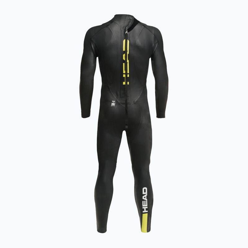 Pianka triathlonowa męska HEAD Ow Free 3.2 mm black/yellow 3