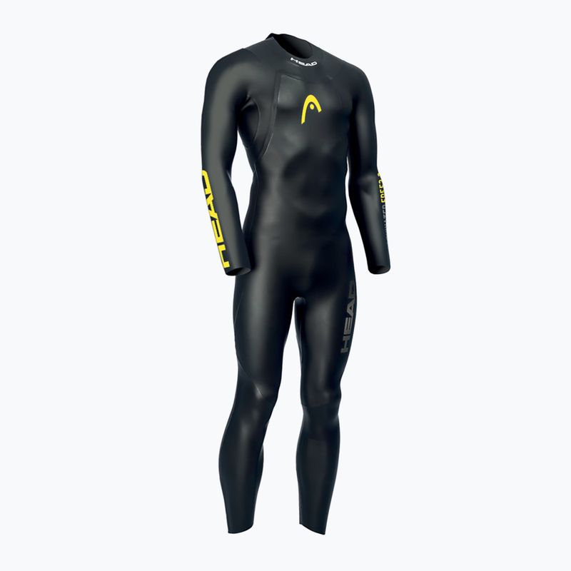 Pianka triathlonowa męska HEAD Ow Free 3.2 mm black/yellow 6