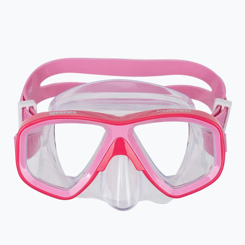 Maska do nurkowania Mares Puffer pink pink/clear 2