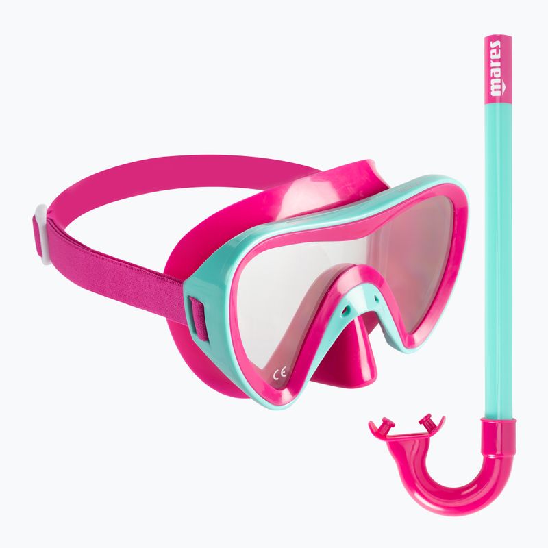 Zestaw do nurkowania dziecięcy Mares Turtle pink