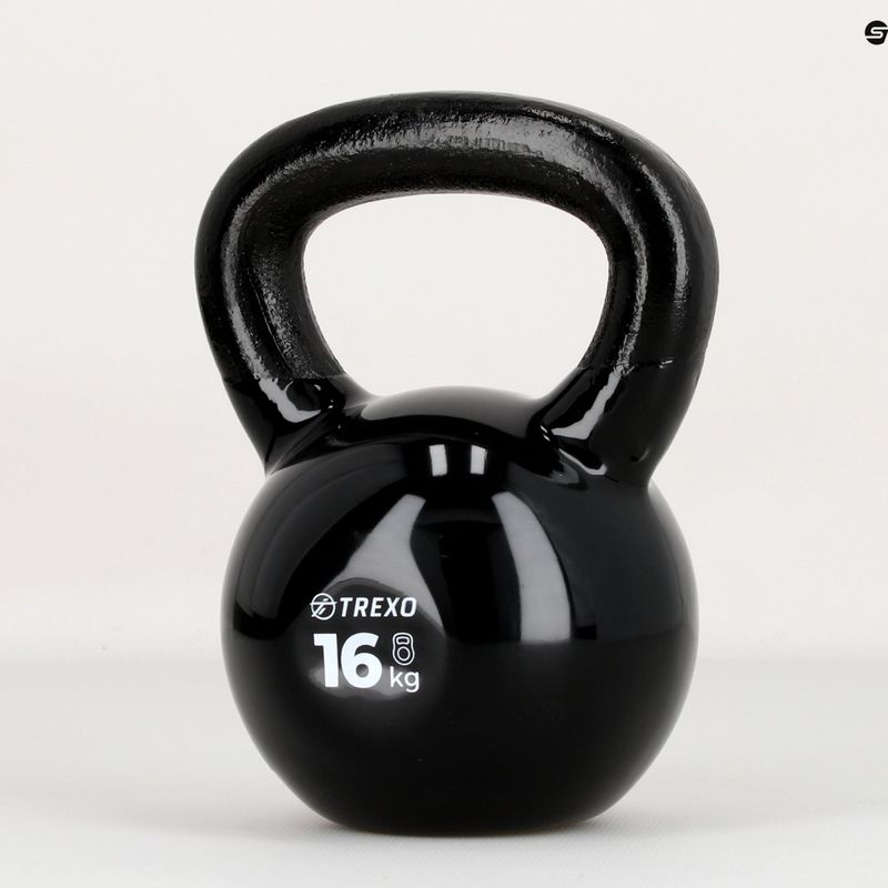 Kettlebell winylowy TREXO VKB16 16 kg 7