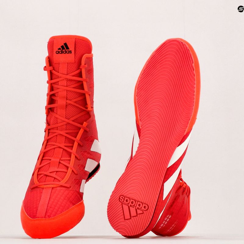 Buty bokserskie męskie adidas Box Hog 4 czerwone GW1403 18