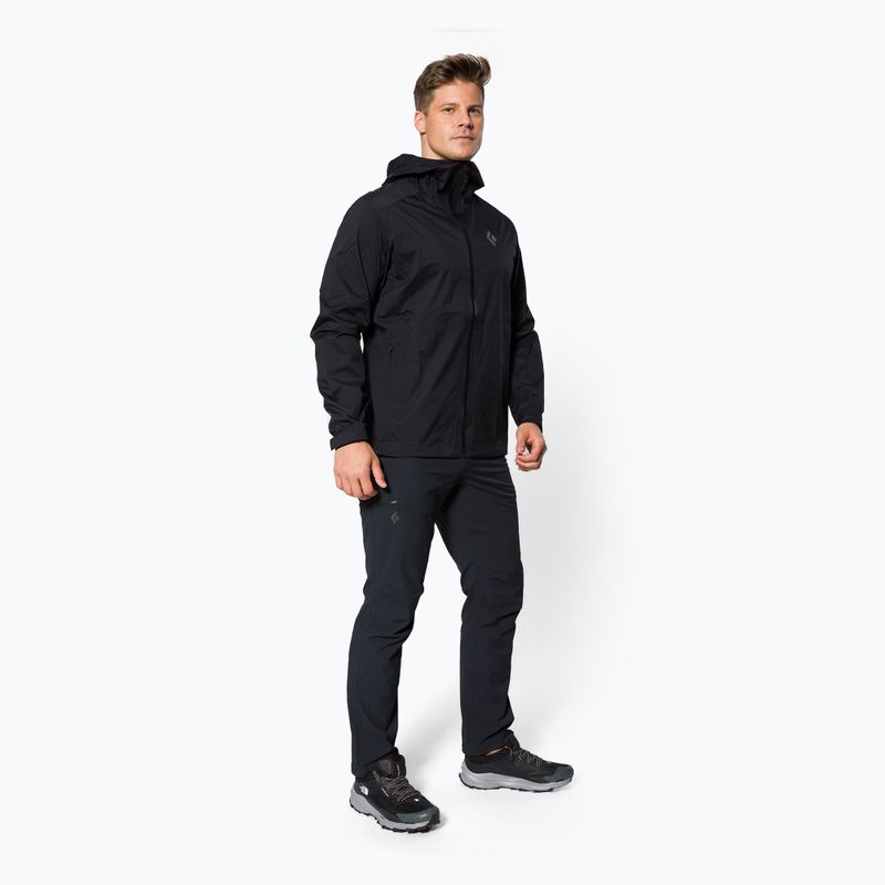 Kurtka przeciwdeszczowa męska Black Diamond Stormline Stretch black 2