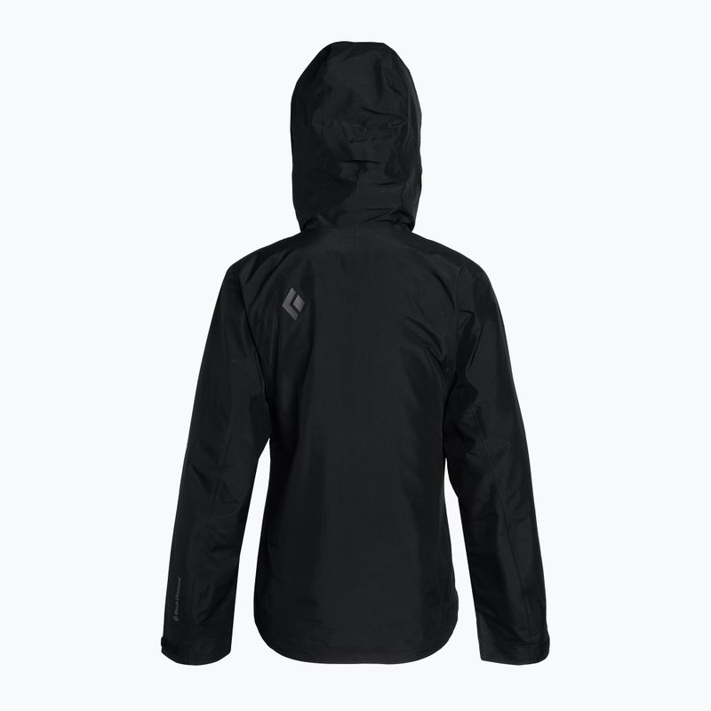 Kurtka przeciwdeszczowa damska Black Diamond Liquid Point black 2