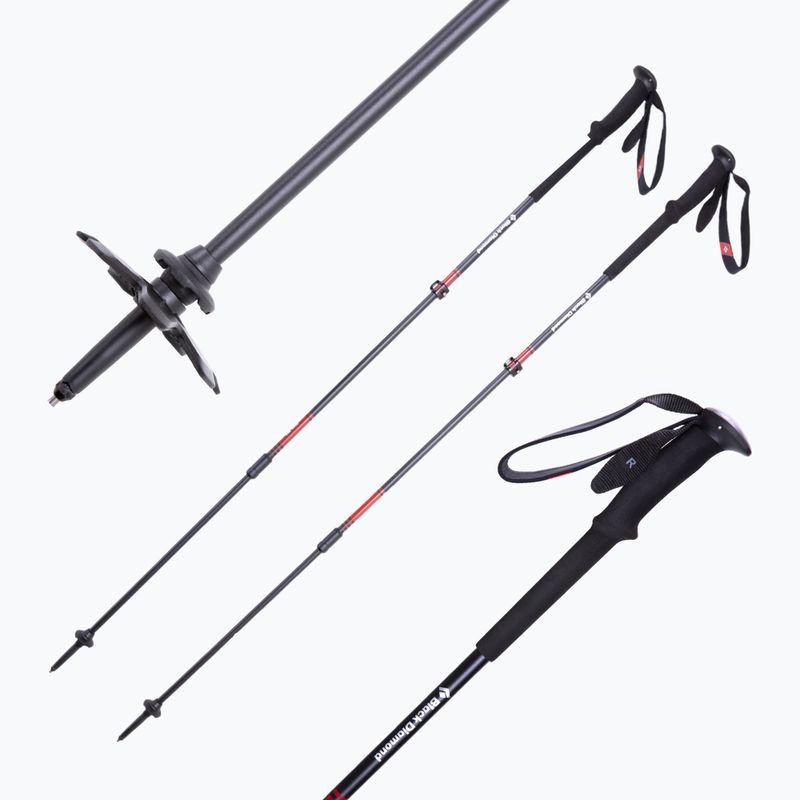 Kije trekkingowe Black Diamond Trail Pro Trek fire red 6