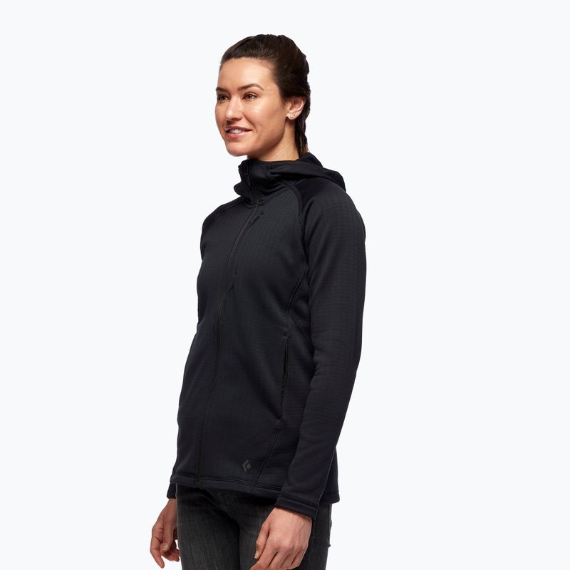 Bluza trekkingowa damska Black Diamond Factor Hoody black 3