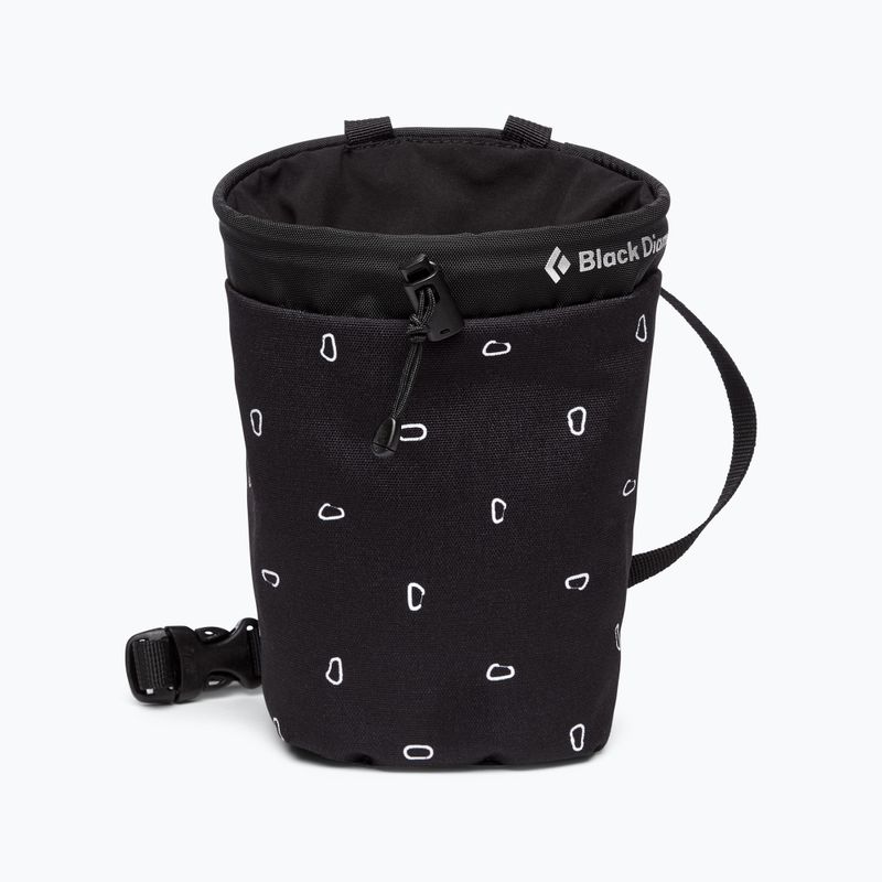 Woreczek na magnezję Black Diamond Gym black carabiner print