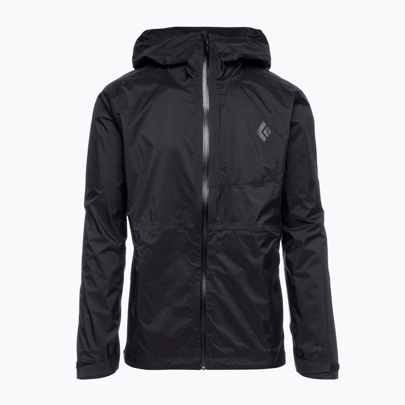 Kurtka przeciwdeszczowa męska Black Diamond Treeline black 7