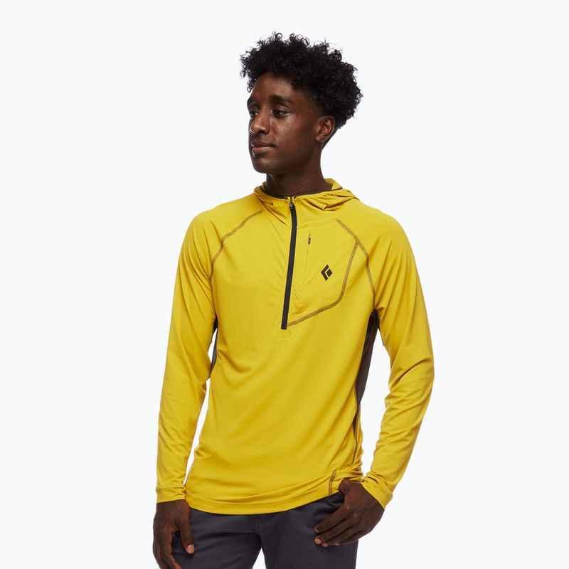 Bluza trekkingowa męska Black Diamond Alpenglow Pro Hoody sulphur 2