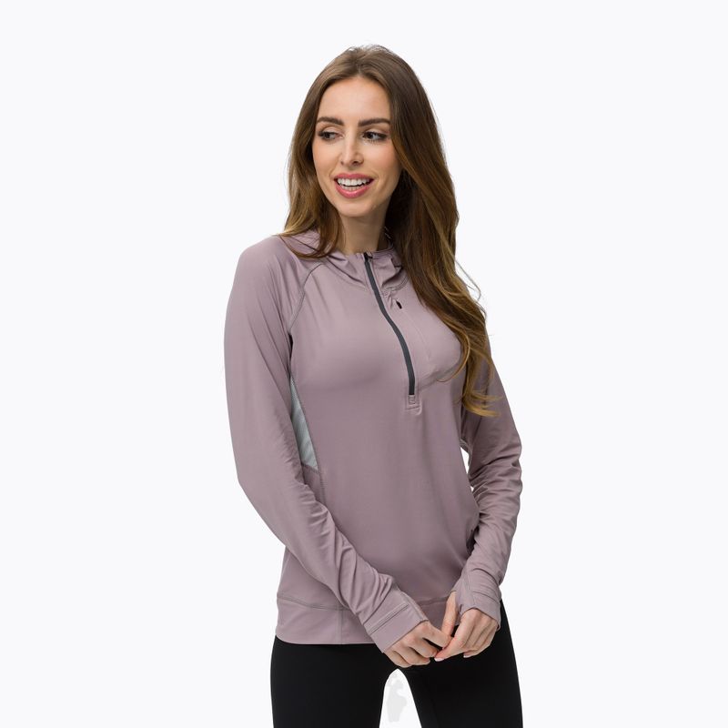 Bluza trekkingowa damska Black Diamond Alpenglow Pro Hoody wood violet