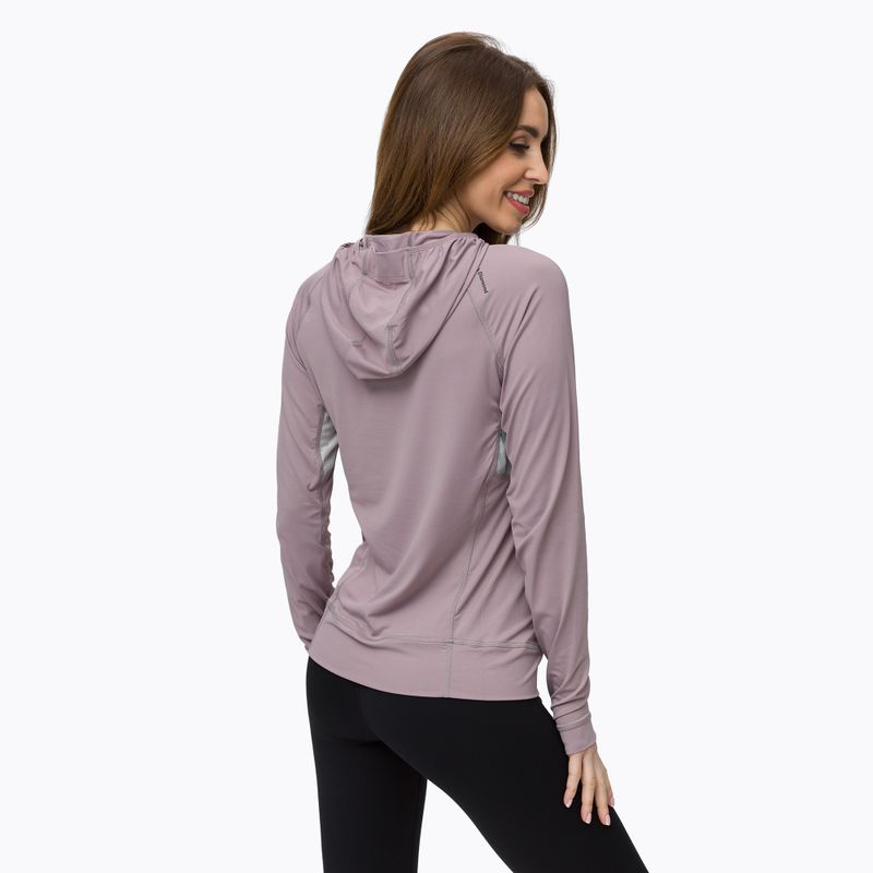 Bluza trekkingowa damska Black Diamond Alpenglow Pro Hoody wood violet 3
