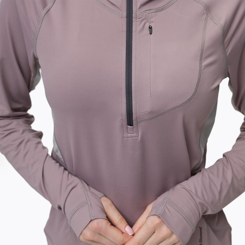 Bluza trekkingowa damska Black Diamond Alpenglow Pro Hoody wood violet 6