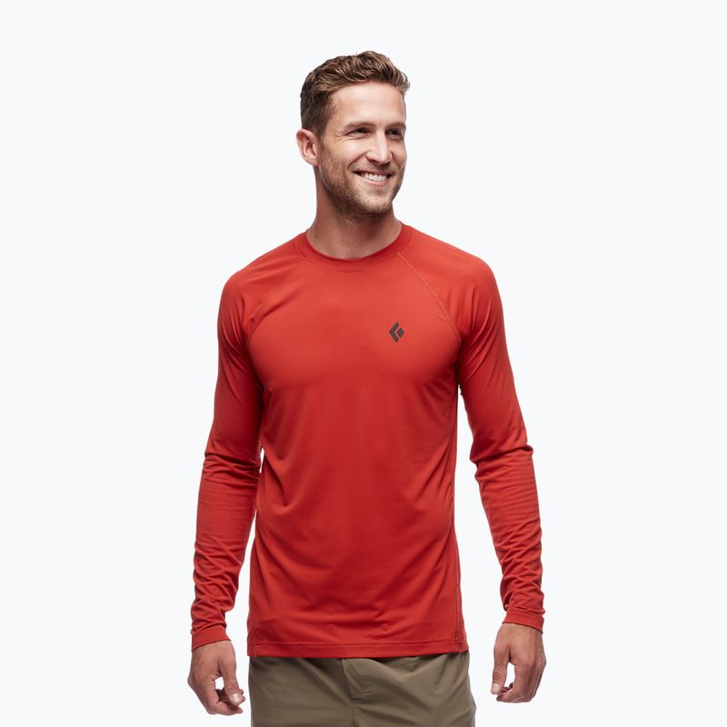 Longsleeve trekkingowy męski Black Diamond Alpenglow red rock