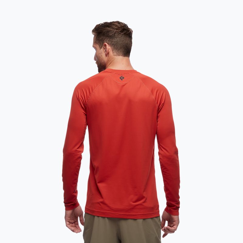 Longsleeve trekkingowy męski Black Diamond Alpenglow red rock 2