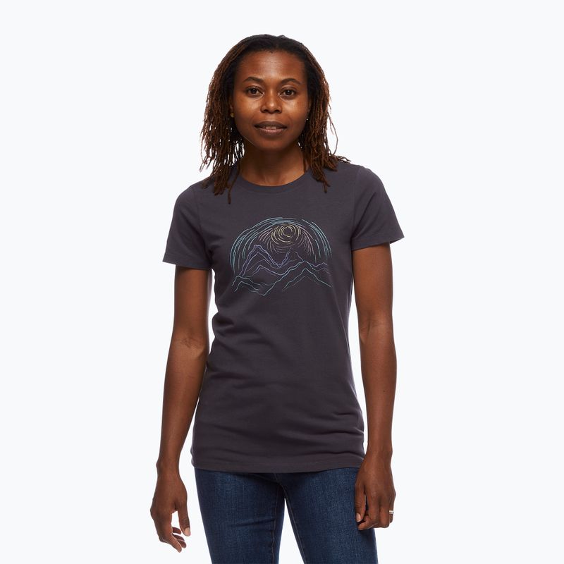Koszulka trekkingowa damska Black Diamond Summit Scribble carbon