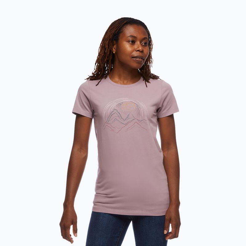 Koszulka trekkingowa damska Black Diamond Summit Scribble wood violet