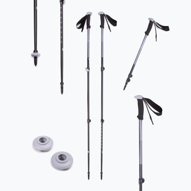 Kije trekkingowe Black Diamond Trail Sport Trek granite 7