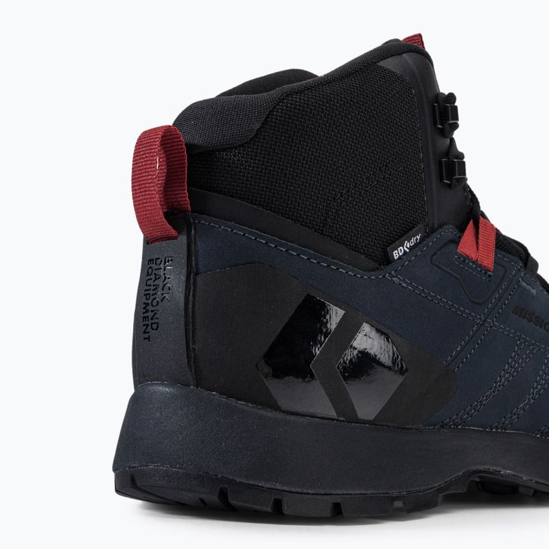 Buty podejściowe męskie Black Diamond Mission LT Mid WP Approach 2022 eclipse/red rock 8