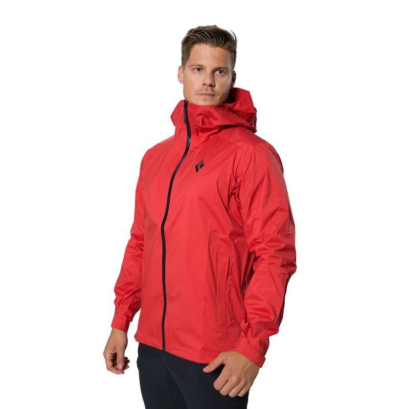 Kurtka przeciwdeszczowa męska Black Diamond Stormline Stretch carmine