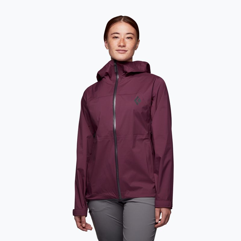 Kurtka przeciwdeszczowa damska Black Diamond Stormline Stretch blackberry 2