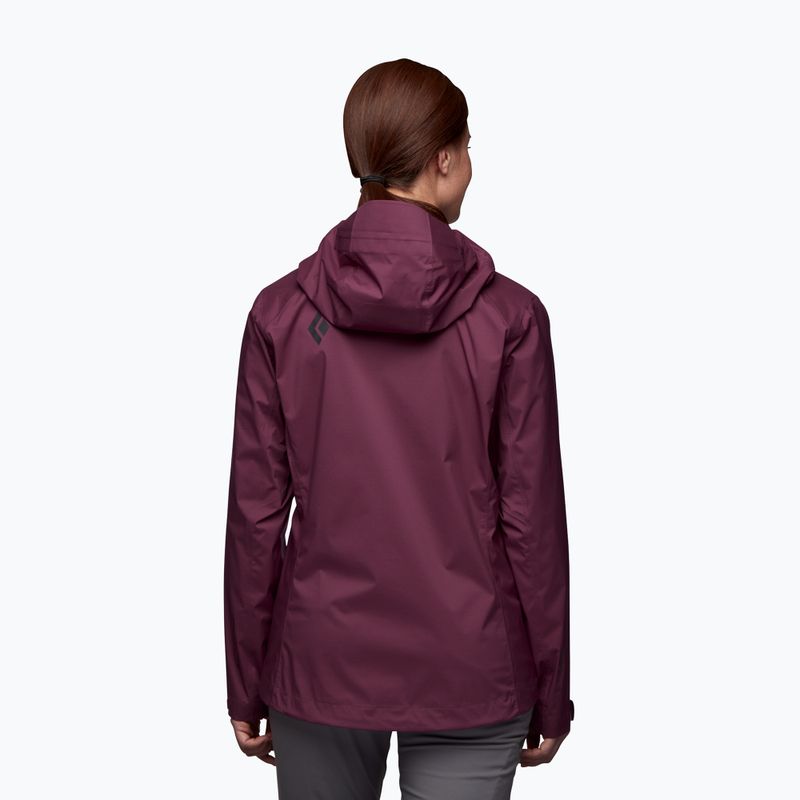 Kurtka przeciwdeszczowa damska Black Diamond Stormline Stretch blackberry 3