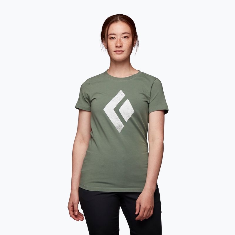 Koszulka wspinaczkowa damska Black Diamond Chalked Up laurel green