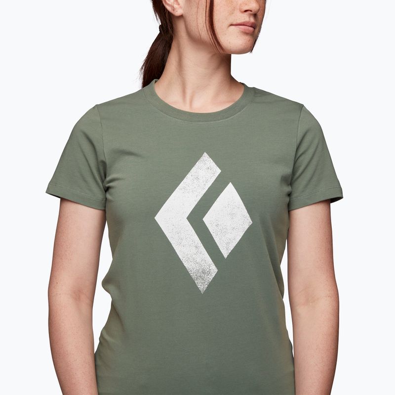 Koszulka wspinaczkowa damska Black Diamond Chalked Up laurel green 3