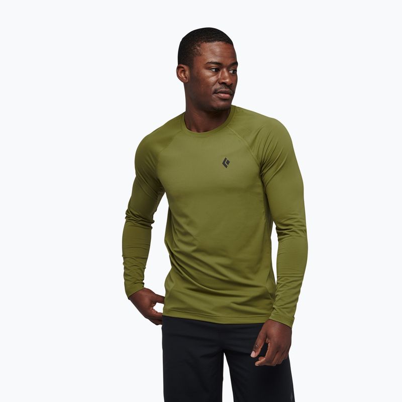 Longsleeve trekkingowy męski Black Diamond Alpenglow Crew camp green 6
