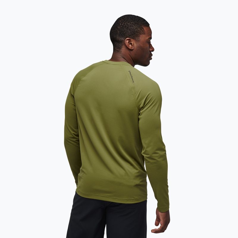 Longsleeve trekkingowy męski Black Diamond Alpenglow Crew camp green 7
