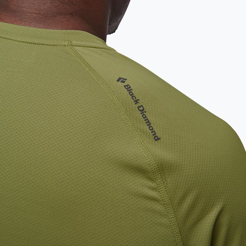 Longsleeve trekkingowy męski Black Diamond Alpenglow Crew camp green 8