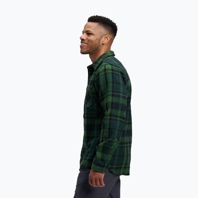 Koszula męska Black Diamond Project Heavy Flannel palm green/anthracite plaid 3