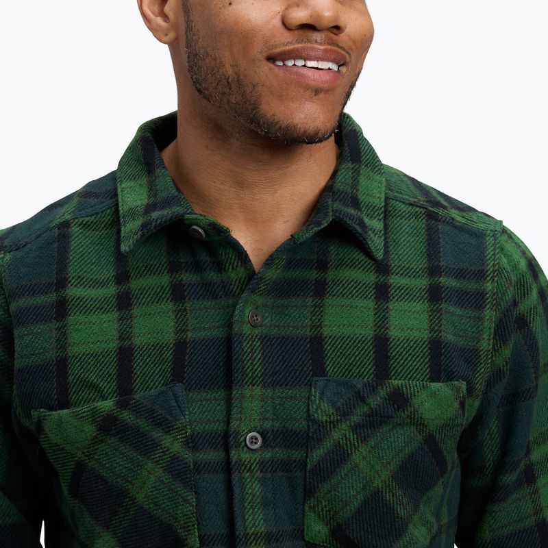 Koszula męska Black Diamond Project Heavy Flannel palm green/anthracite plaid 4