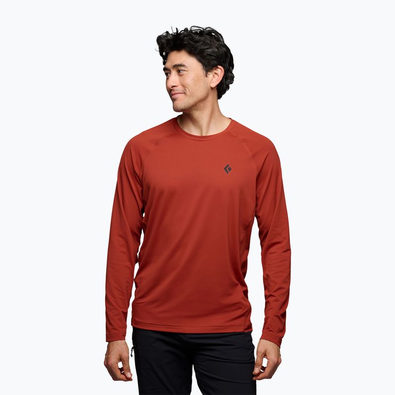 Longsleeve trekkingowy męski Black Diamond Alpenglow Crew burnt sienna