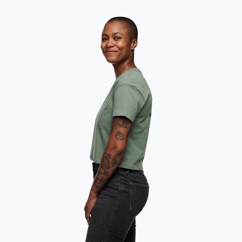 Koszulka damska Black Diamond Faded Crop laurel green 2