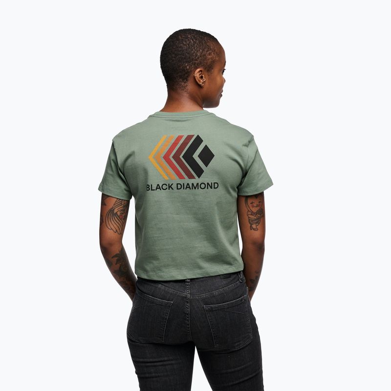 Koszulka damska Black Diamond Faded Crop laurel green 3
