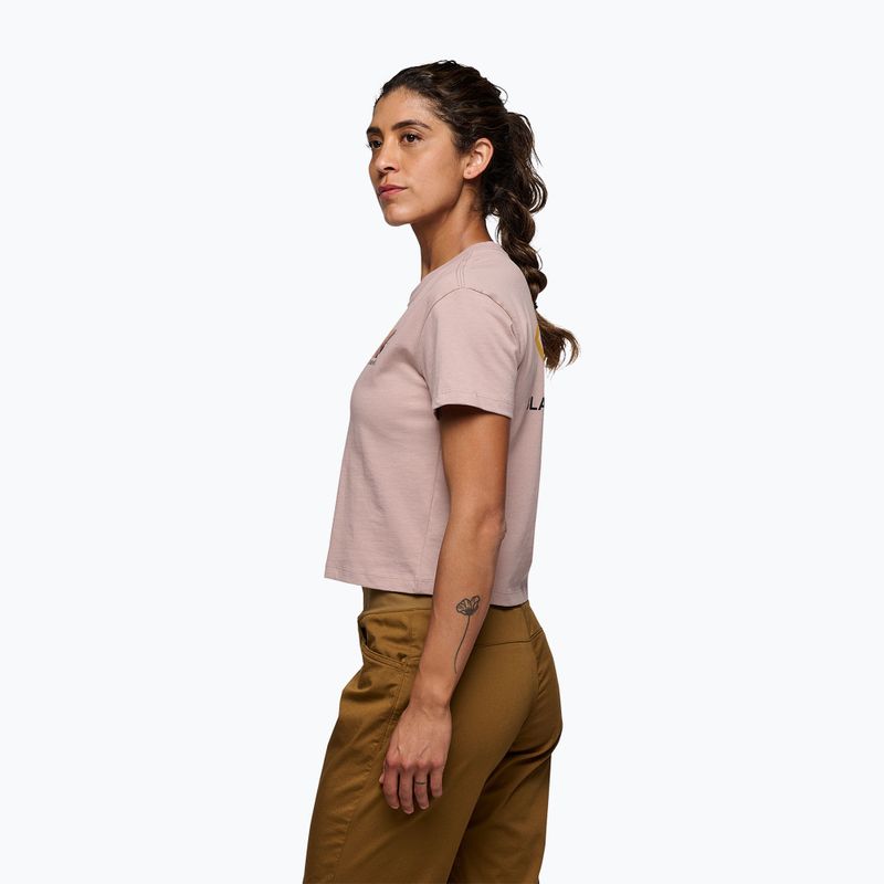 Koszulka damska Black Diamond Faded Crop pale mauve 2