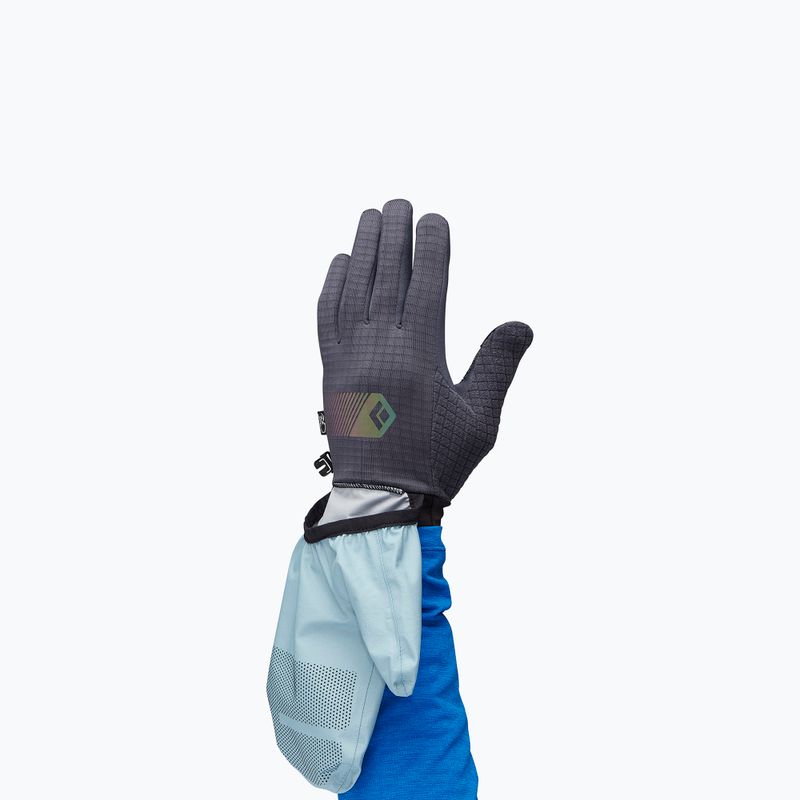 Rękawiczki trekkingowe Black Diamond Gridtech Storm Hood carbon/glacier 3