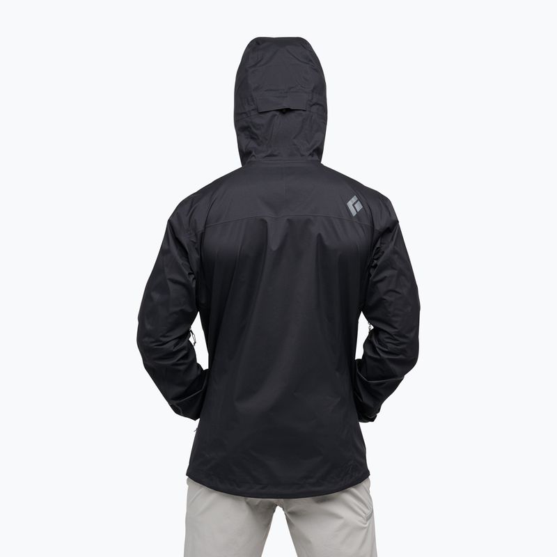 Kurtka przeciwdeszczowa męska Black Diamond Fineline Stretch black 2