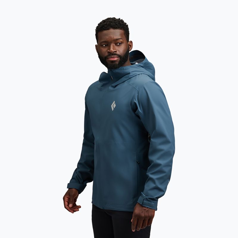 Kurtka przeciwdeszczowa męska Black Diamond Strataline Stretch Shell midnight blue 2