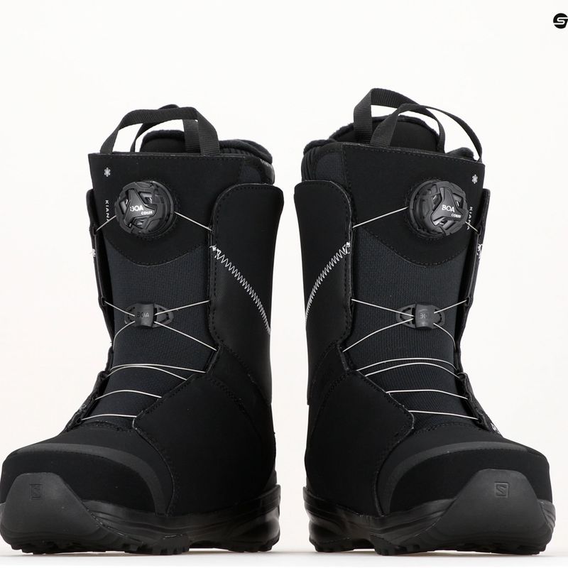Buty snowboardowe damskie Salomon Kiana Dual Boa W black/black/silver 17