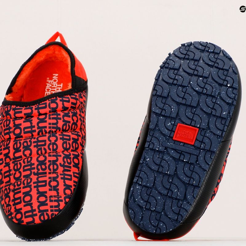 Kapcie damskie The North Face Thermoball Traction Mule V retro orange lowercase print/dusty coral 16