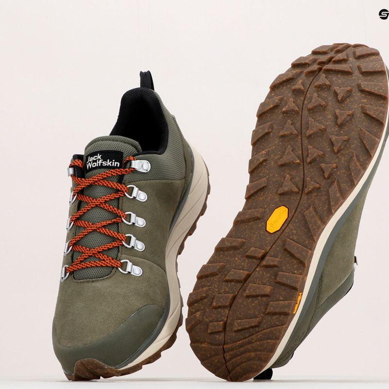 Buty turystyczne męskie Jack Wolfskin Terraventure Urban Low khaki/orange 11