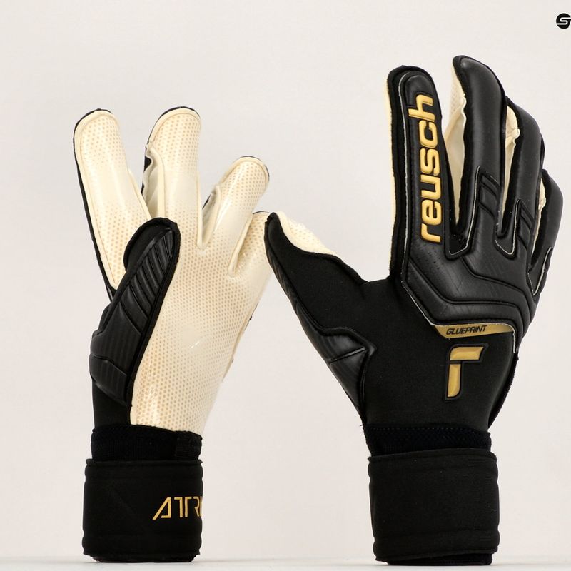 Rękawice bramkarskie Reusch Attrakt Gold X GluePrint black/gold 8